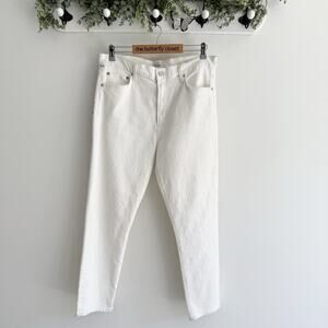 Citizens of Humanity Olivia Crop High Rise Slim Jeans White Size 31 64002